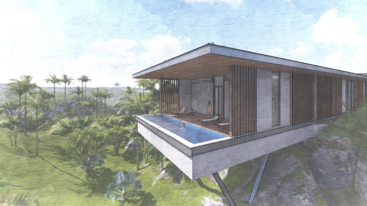 Flat roof villa Apes Hill Villas