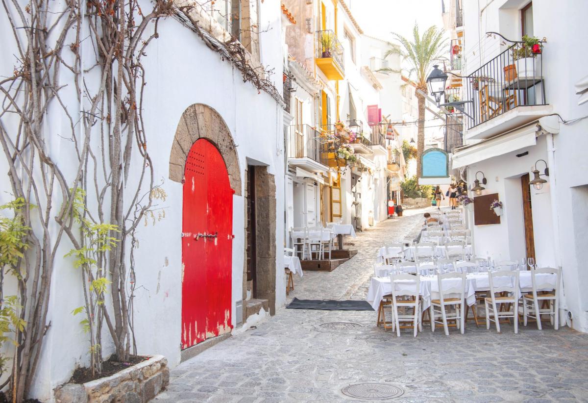 Ibiza Old town streets Villa rentals in Ibiza